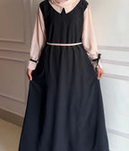 Elegant Layered Abaya With Stollar