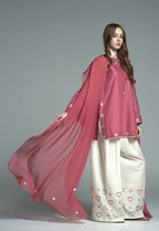 Rose Pink Embroidered 3-Piece Suit